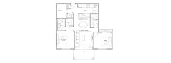 2 Bed 2 Bath - (1820) F