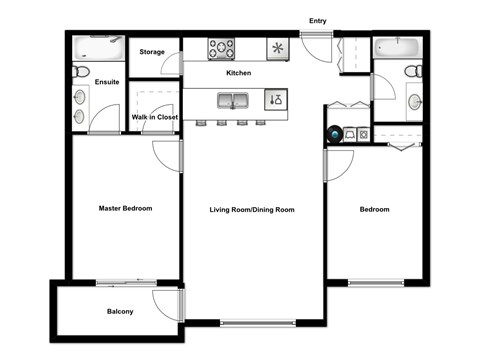 1820 Summerhill Place Studio-2 Beds Apartment for Rent - Photo Gallery 26