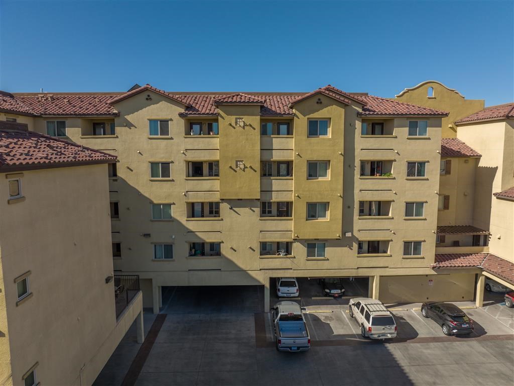 the building where the hotel is located is under a parking lot
