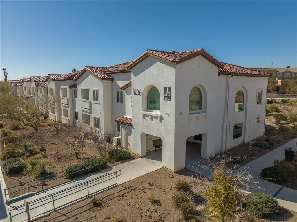 an aerial view of a group of apartments in a building