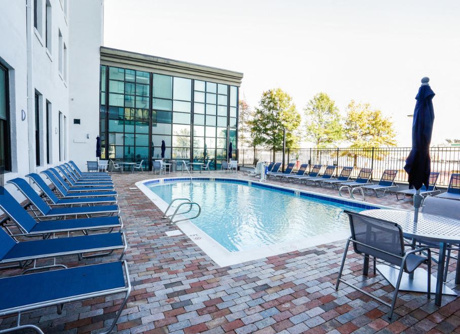 The Seaboard Building in Portsmouth VA pool