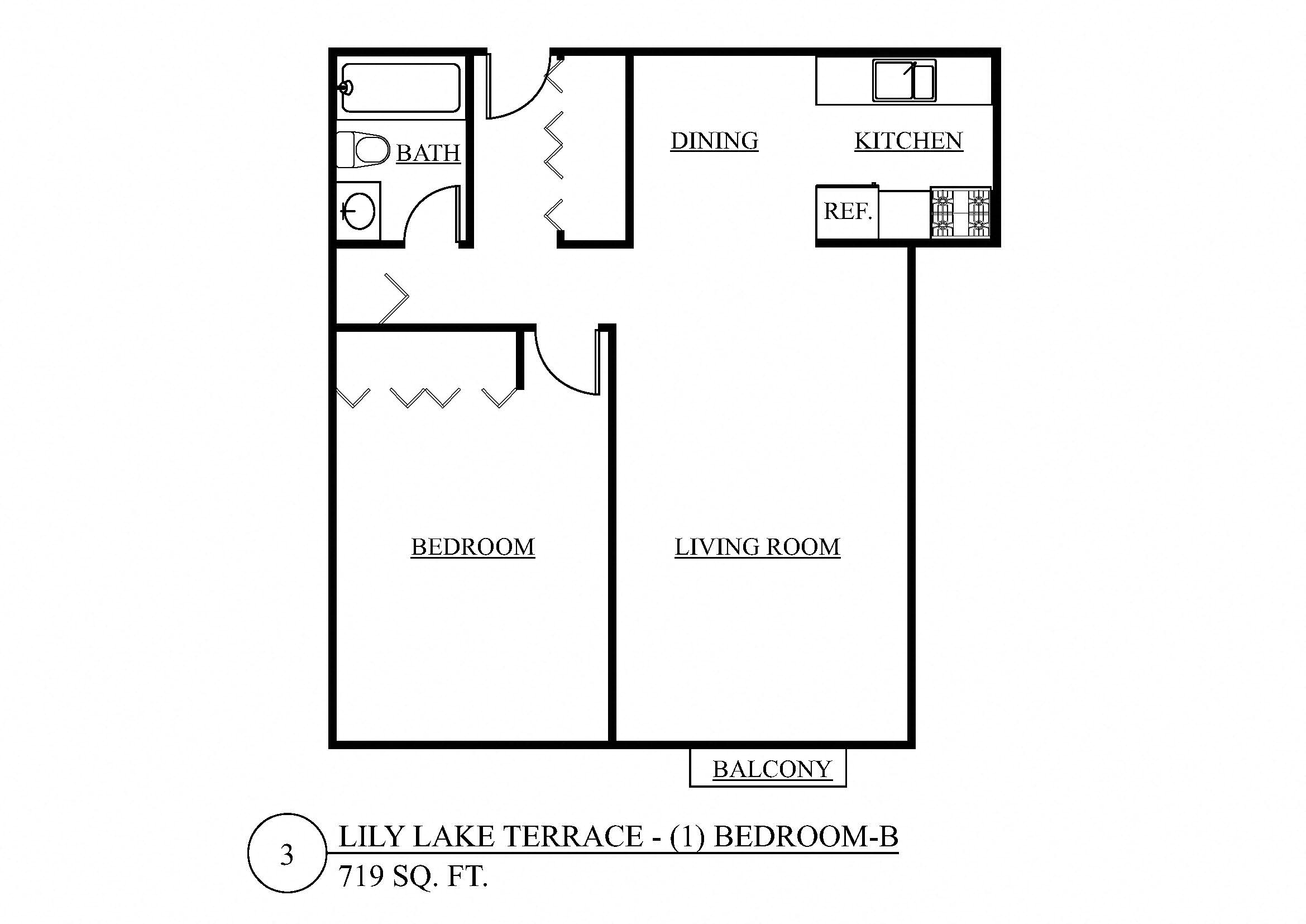 One Bedroom B
