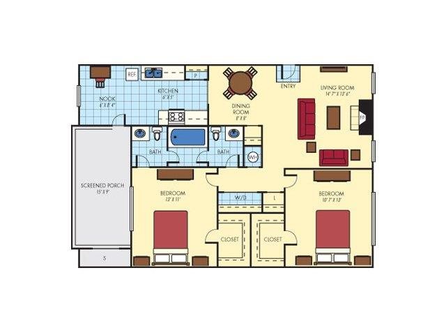 Two Bedroom Two Bathroom Two Bedroom Two Bathroom