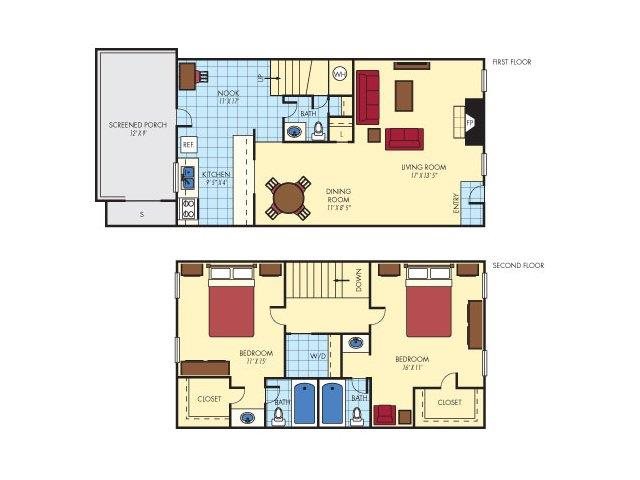 Two Bedroom Three Bathroom Two Bedroom Three Bathroom