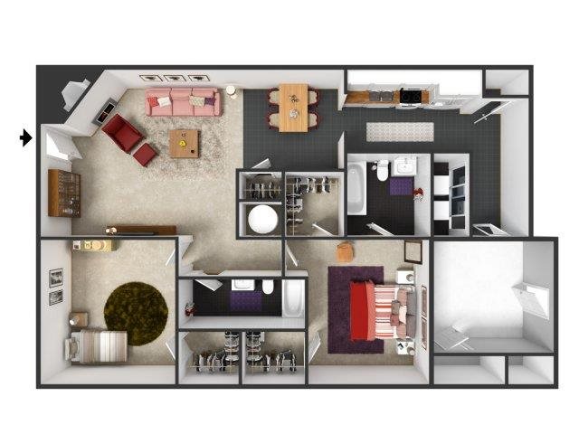 Two Bedroom Two Bathroom Two Bedroom Two Bathroom
