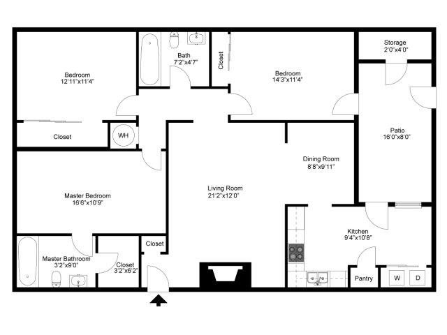 Three Bedroom Two Bathroom Three Bedroom Two Bathroom