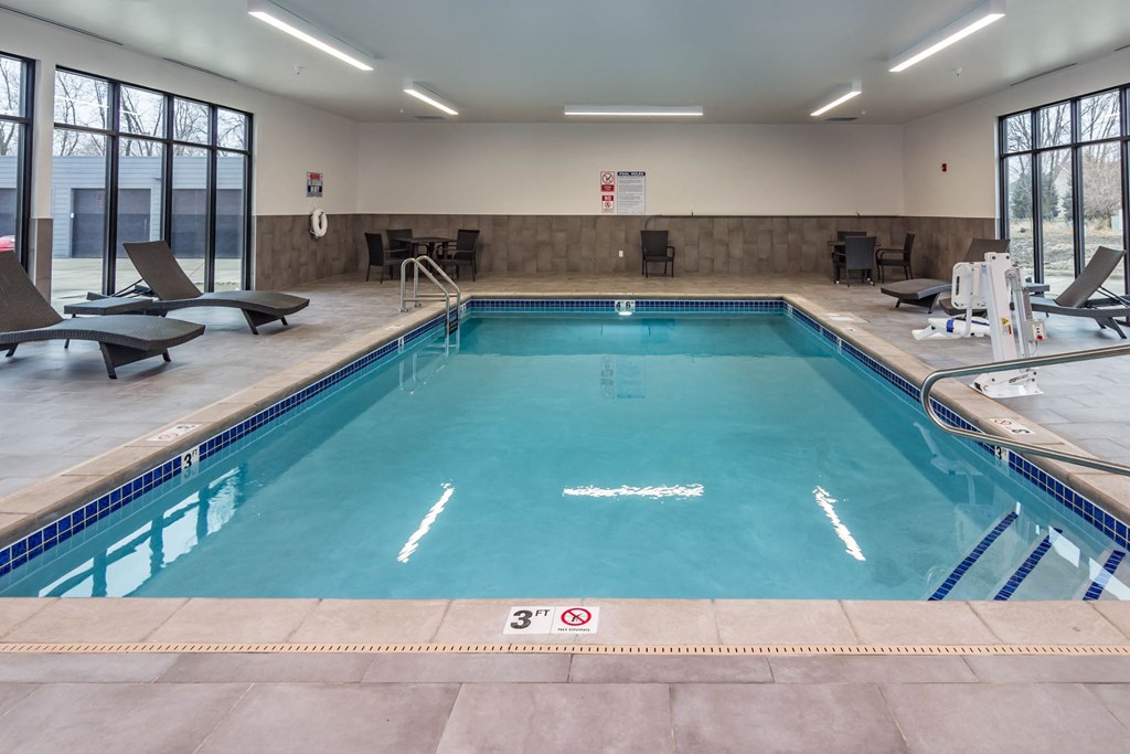 the indoor pool at the resort at governors crossing