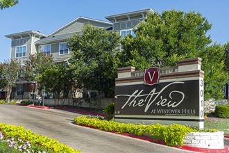 The View at Westover Hills Apartments in San Antonio entry sign at leasing office