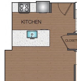 A1c Floorplan at The Victor