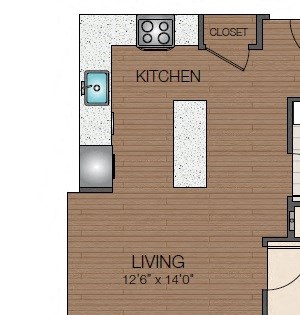 A1d Floorplan at The Victor