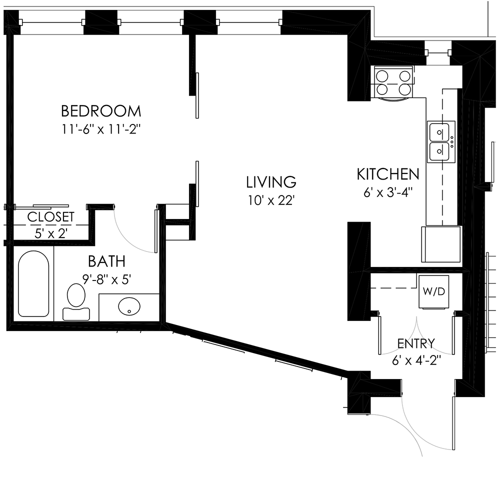 Roosevelt School Apartments 1br Roosevelt School Apartments 1br
