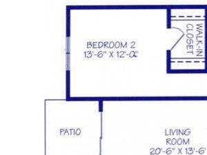 The Harbor II Floorplan The Harbor II two bedroom two bathroom Floorplan at The Northbrook Apartment Homes