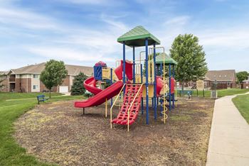 Playground and green space for children to play at The Northbrook in Lincoln, NE