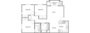 Bidwell Park 3 Bed 2 Bath 1016 SF