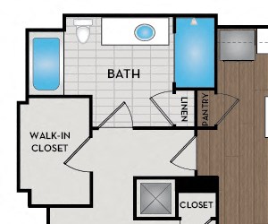 22F5 The Residence Buckhead Apartments - 22F5 Floor Plan - Atlanta, GA