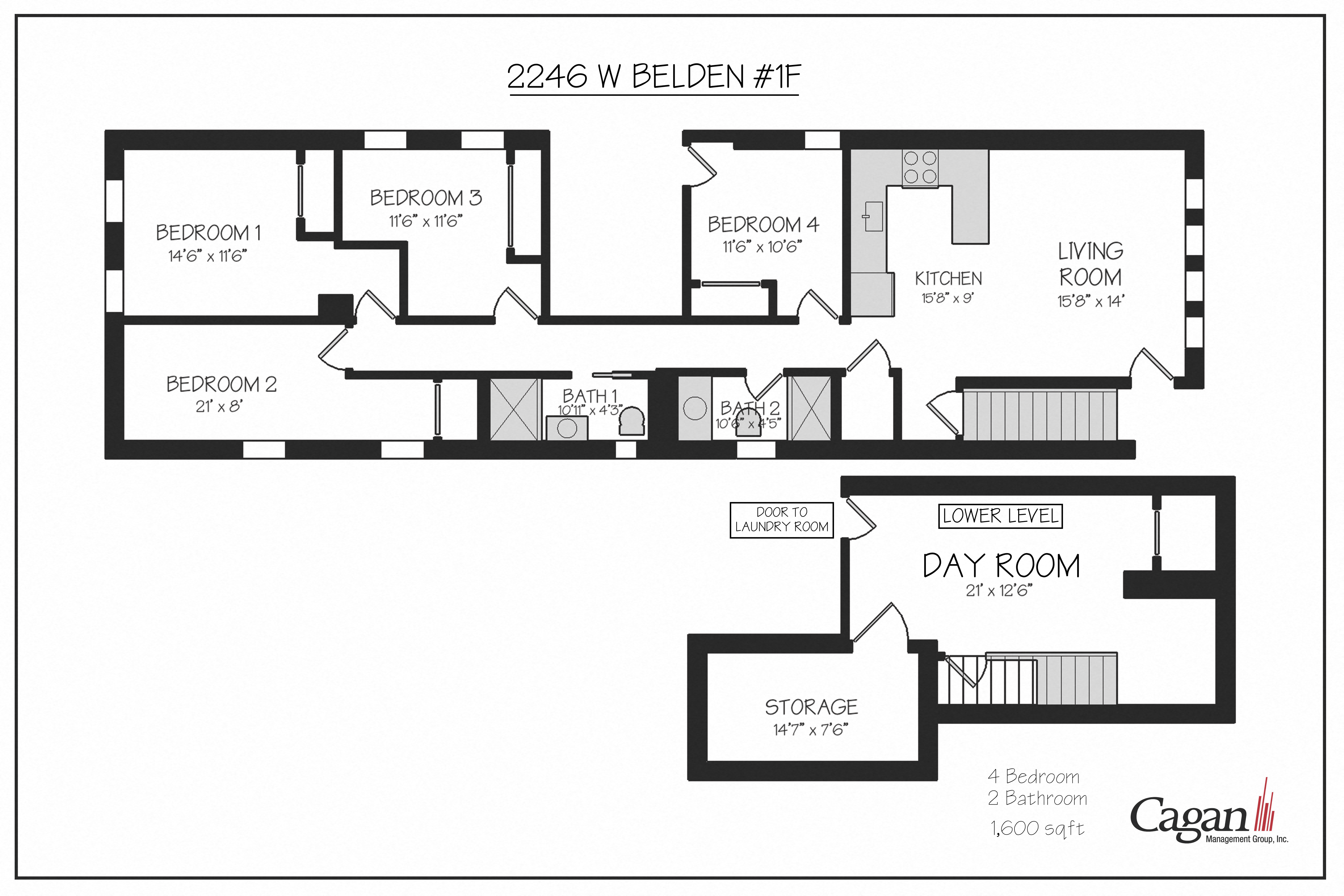 2246 Belden 4 Bedroom Floor Plan