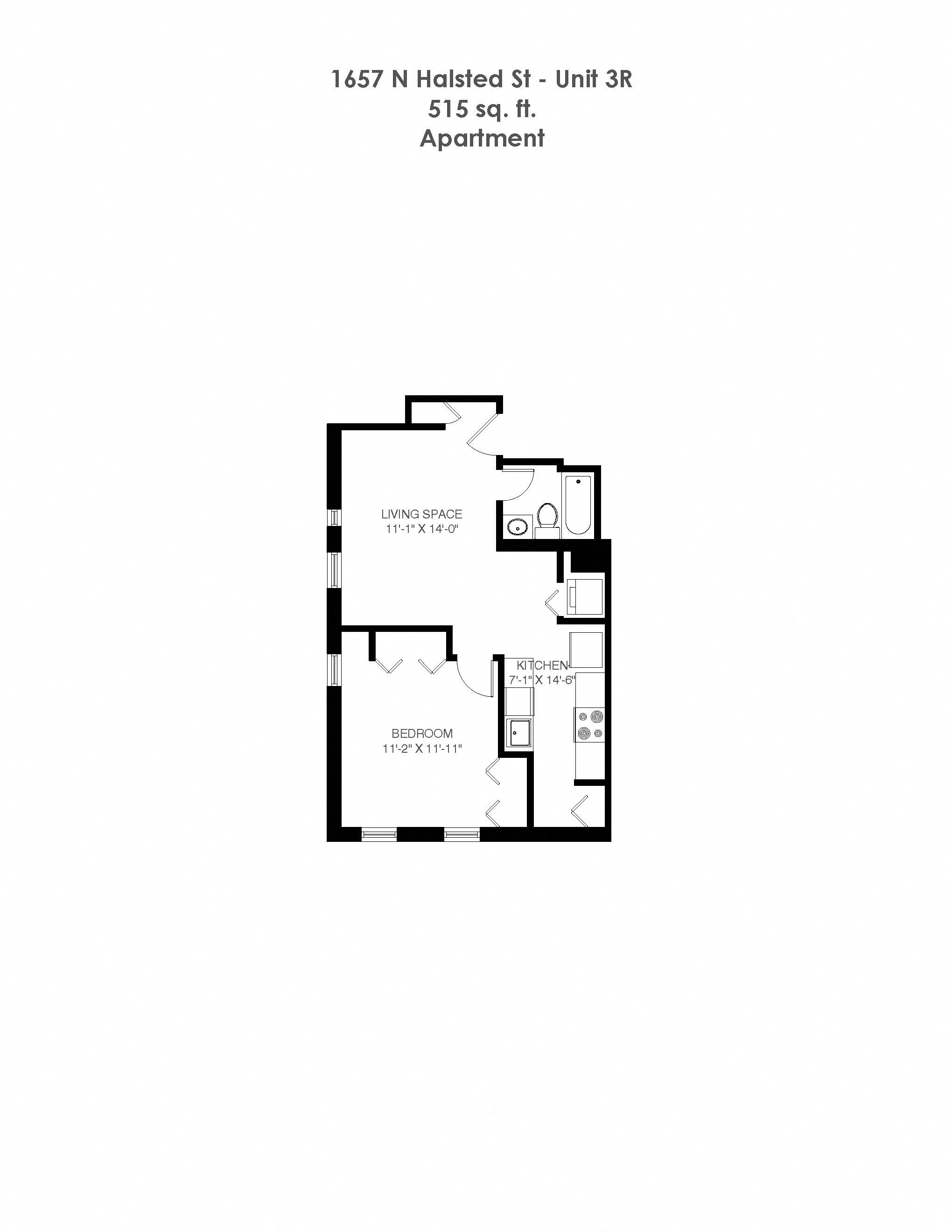 1657 Halsted Floor Plan