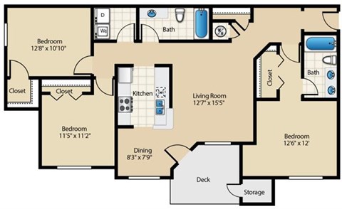 Cottonwood Floor Plan at Wyndchase Aspen Grove, Tennessee, 37067