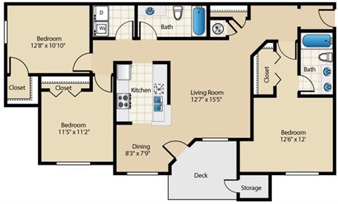 Cottonwood Renovated Floor Plan at Wyndchase Aspen Grove, Tennessee