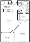 The_Chastain_with_Sunroom Floor Plan The_Chastain_with_Sunroom Floor Plan at The Berkshires at Lenox Park, Atlanta, GA