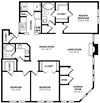 The Piedmont Floor Plan The Piedmont Floor Plan at The Berkshires at Lenox Park, Atlanta, Georgia