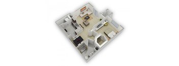 The Cornish Floorplan at Algonquin Square Apartment Homes, Algonquin, IL 60102