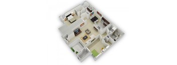 The Jackson Floorplan at Algonquin Square Apartment Homes, Algonquin, IL 60102