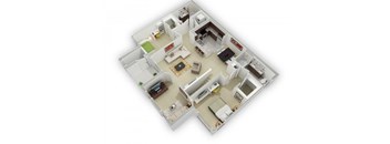 The Plumleigh Floorplan at Algonquin Square Apartment Homes, Algonquin, IL 60102