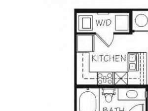 Jade Jade one bedroom one bathroom floorplan at Stone Ridge Estates