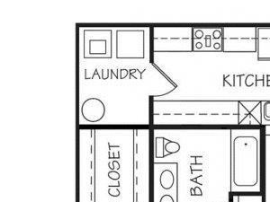 Lapis Lapis one bedroom one bathroom floorplan at Stone Ridge Estates