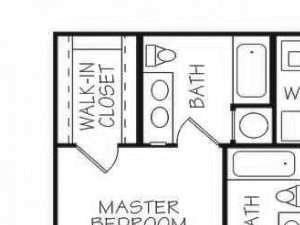 Sapphire Sapphire two bedroom two bathroom floorplan at Stone Ridge Estates