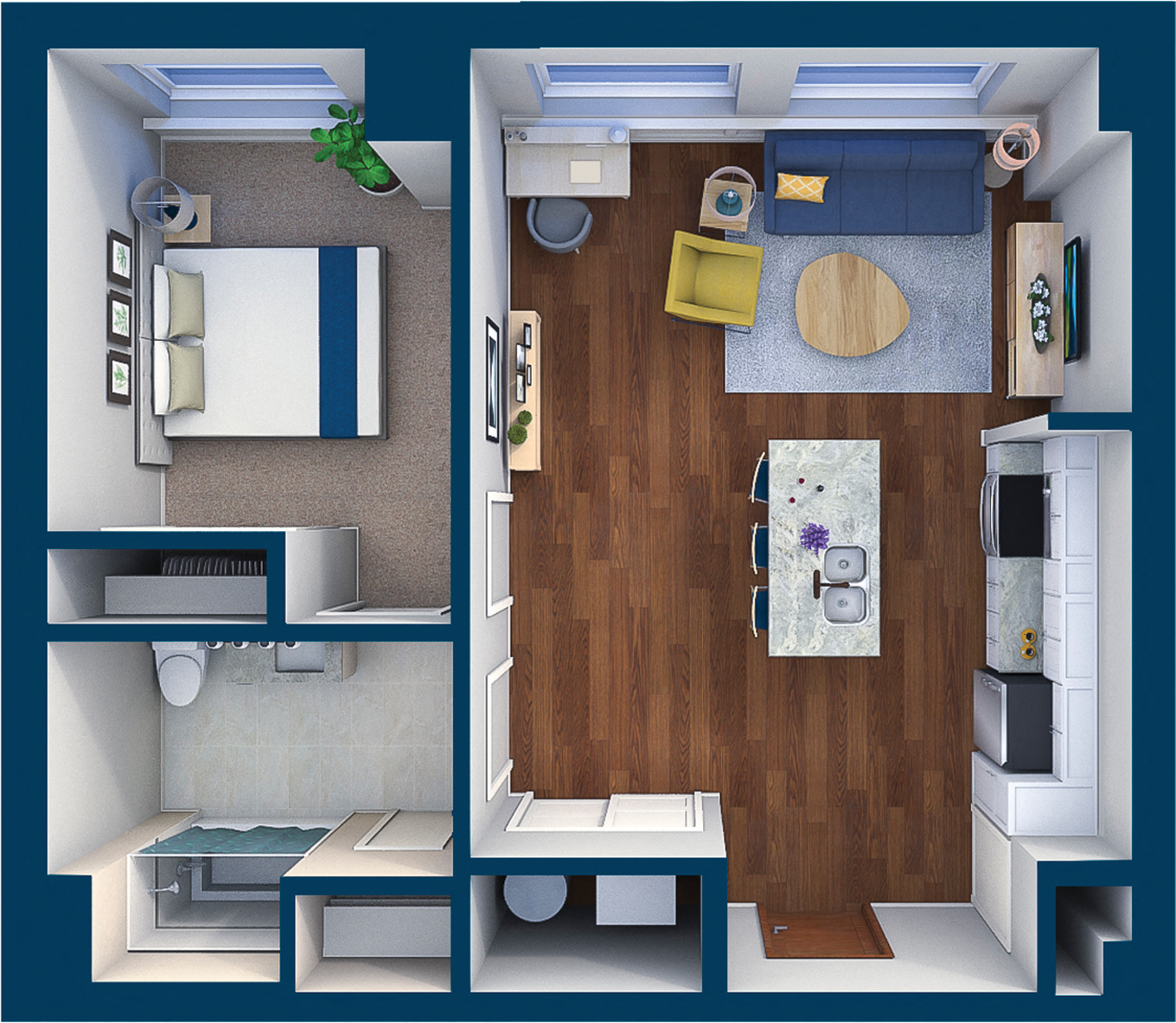 Suite Style 10 Floor Plan  at Residences at Leader, Cleveland, OH