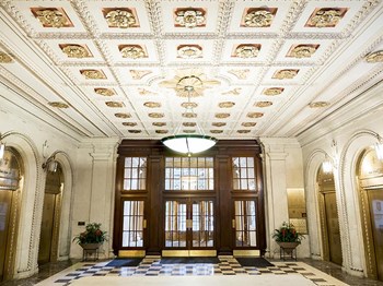 Ornate Marble Lobby with Tiffany Elevators at Residences at Leader, Cleveland, 44114  - Photo Gallery 26