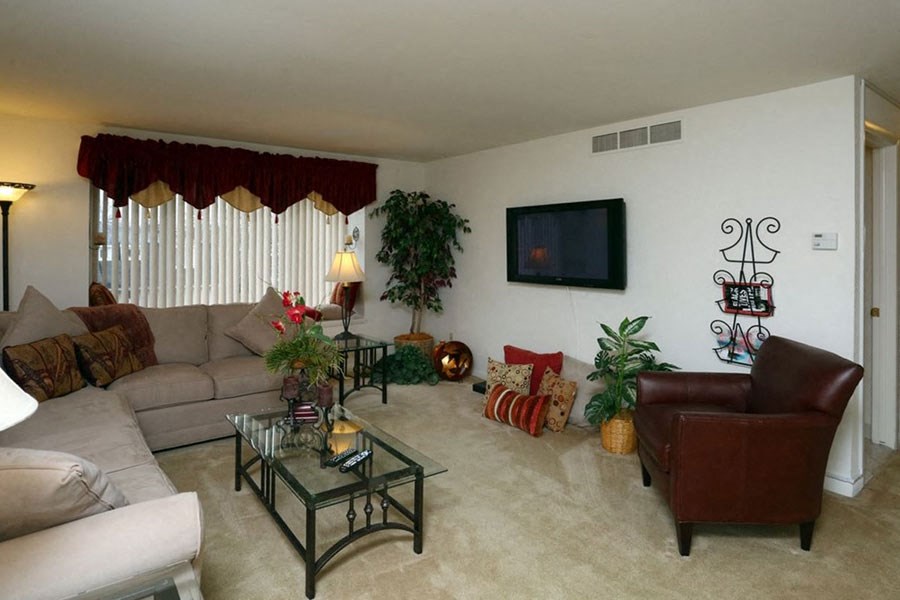 Comfortable Living Room at Dannybrook Apartments, New York