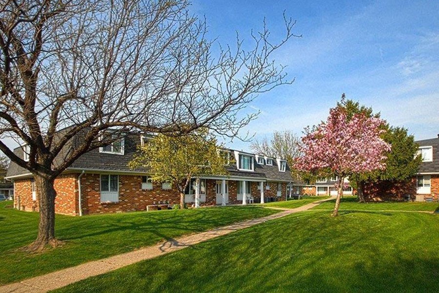 Lawn View In Front Of Property at Dannybrook Apartments, Williamsville, New York