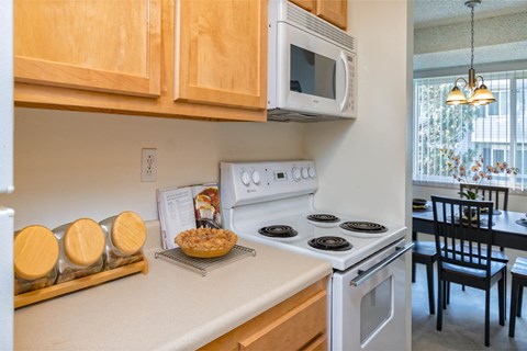 Kitchen With Counterspace at Long Pond Shores Waterfront Apartments, Rochester, NY