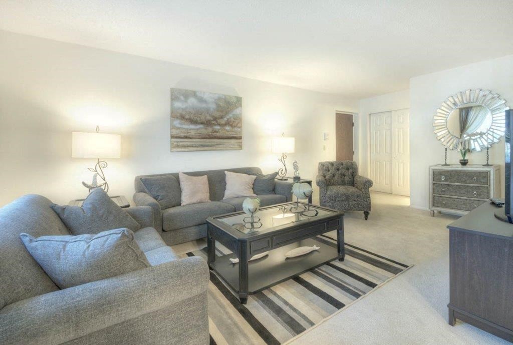 Spacious Living Room at Chili Heights Apartments, Rochester, NY