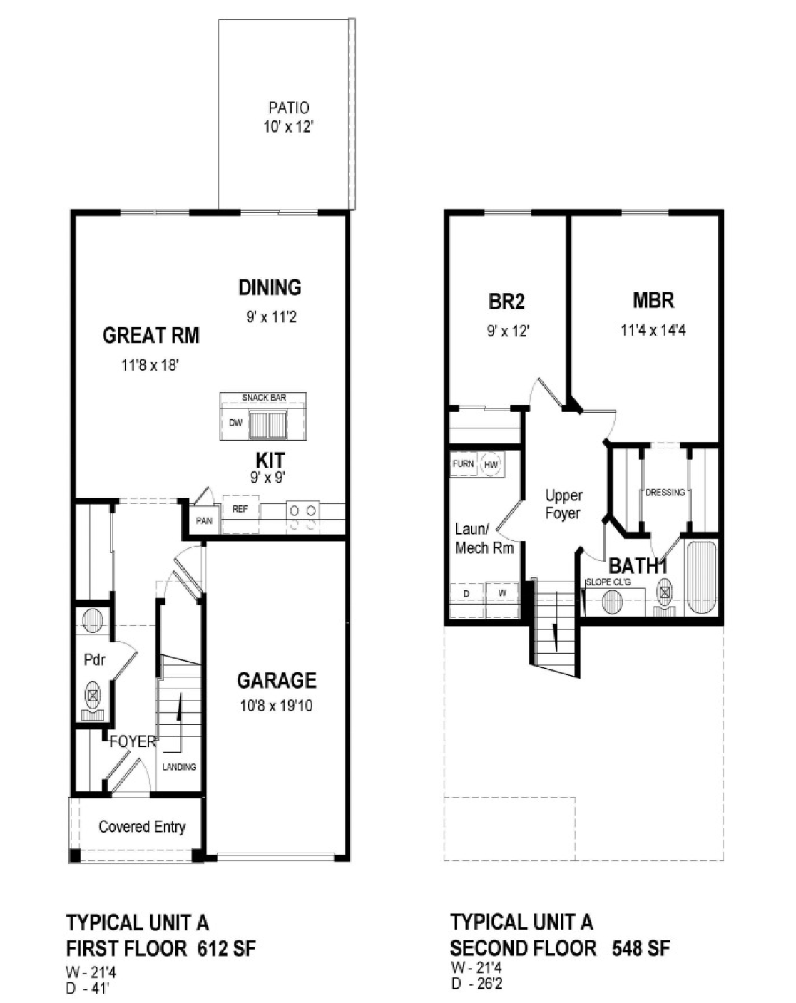 2 Bedroom Townhouse - Phase III
