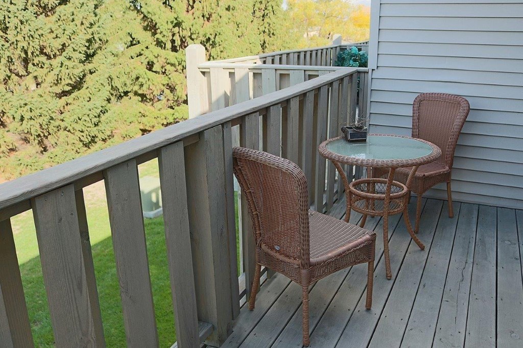 Personal Walkout Deck at Stone Hedge Village Townhouses, Farmington, NY