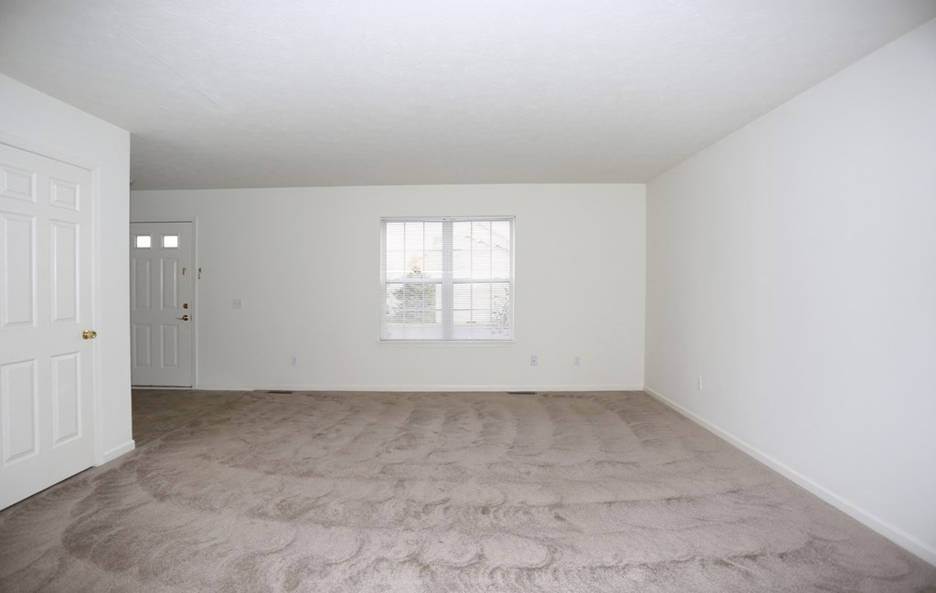 Large Bright Living Room at Stone Hedge Village Townhouses, Farmington, NY