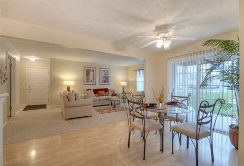 Open Floor Plan at Fetzner Square Apartments & Townhouses, Rochester, NY