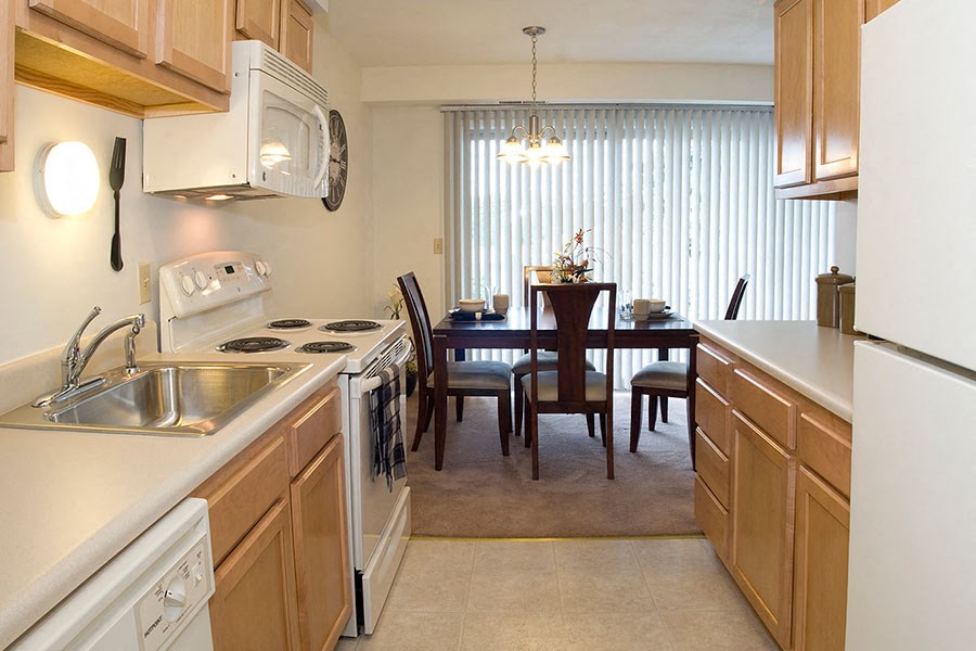 Stylish Kitchen at Winton Village Apartments, New York