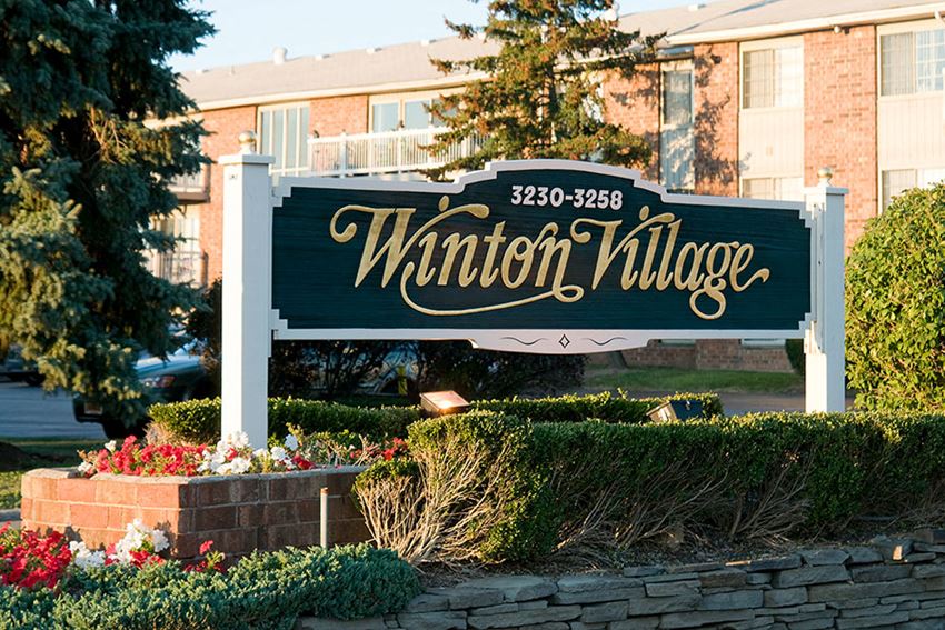 Property Sign at Winton Village Apartments, Rochester, New York - Photo Gallery 1