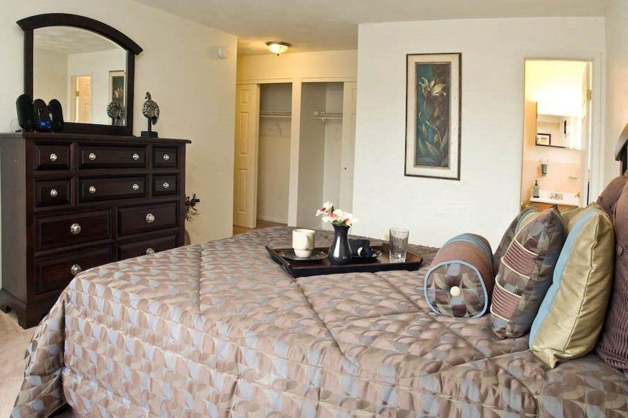 Comfortable Bedroom at Winton Village Apartments, Rochester, NY, 14623