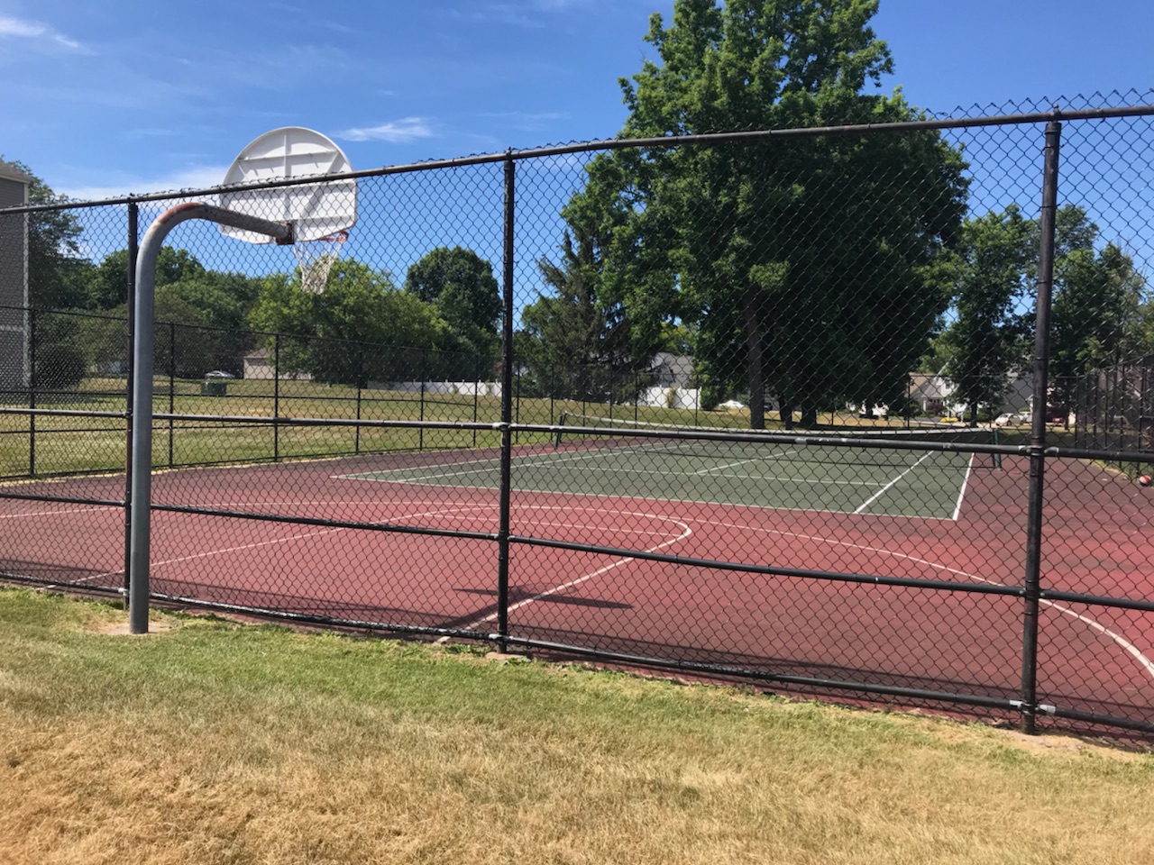 Large Basketball and Tennis Court at Whitney Ridge Apartments, Rochester, NY
