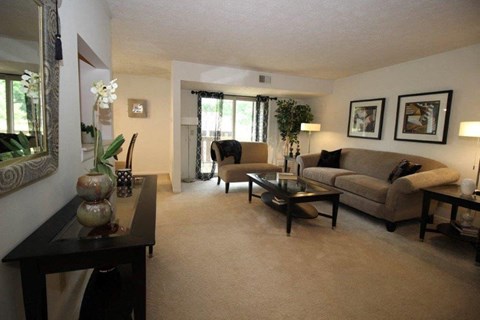 Large Living Room at Whitney Ridge Apartments, Rochester, NY
