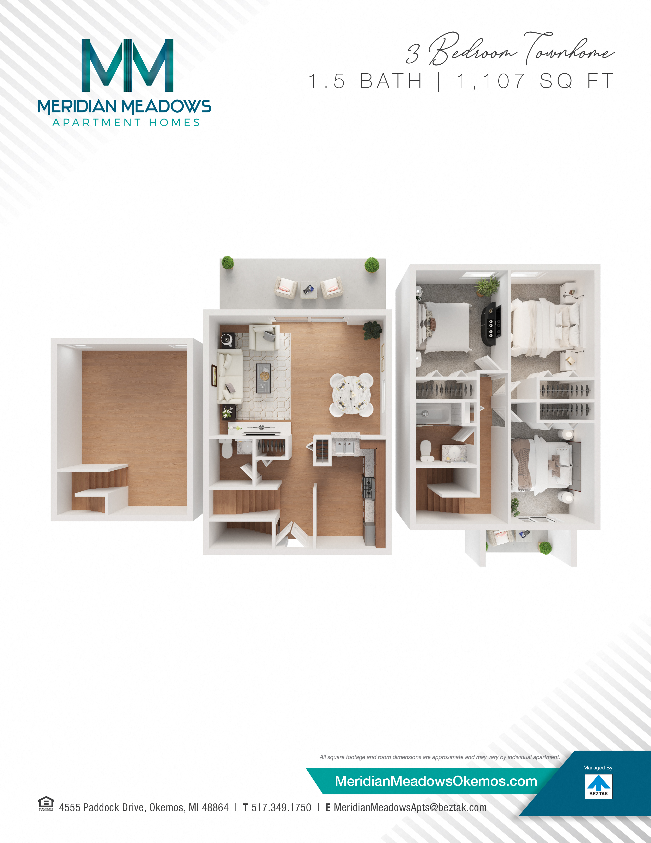 3 Bedroom Townhome
