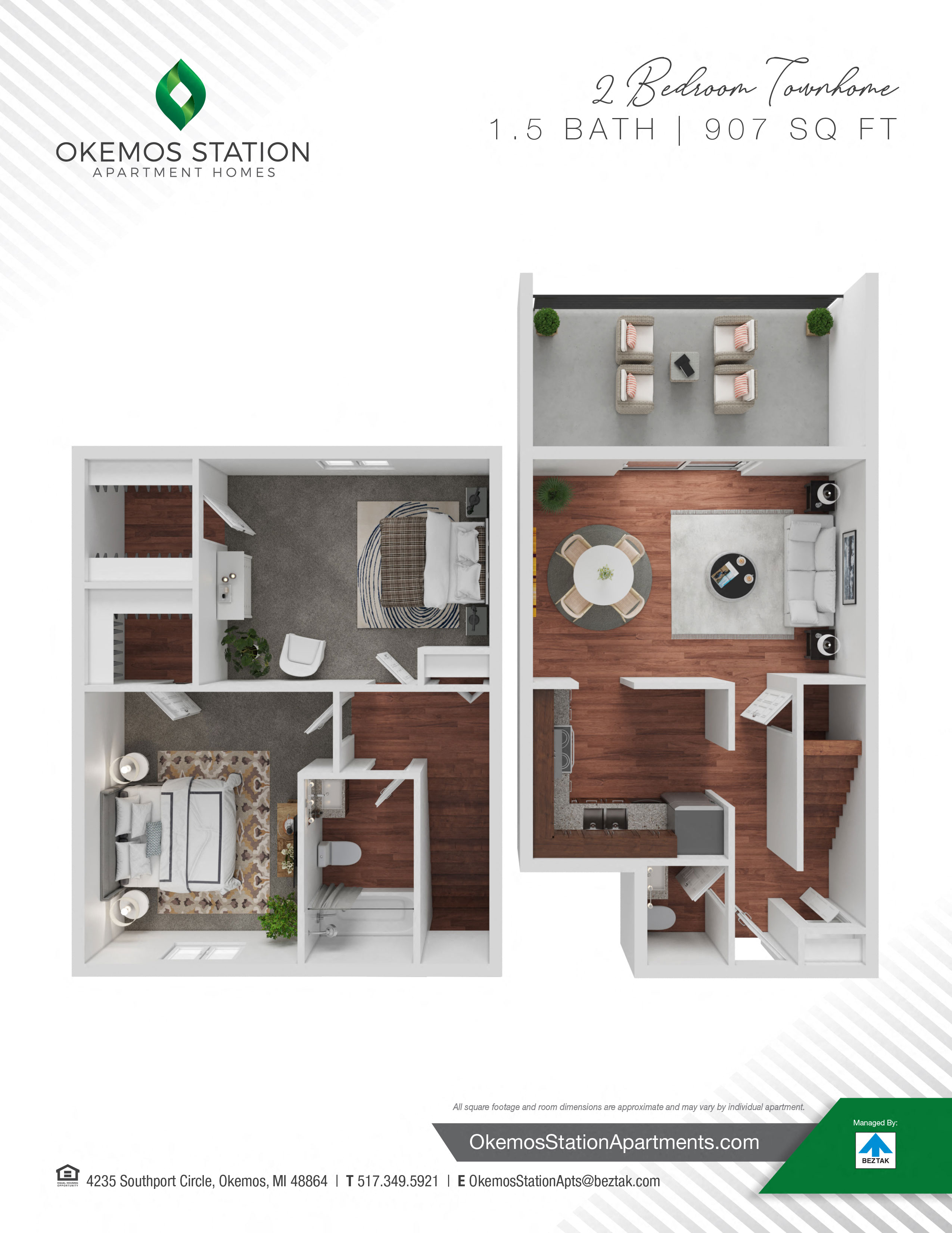 2 Bedroom Townhome