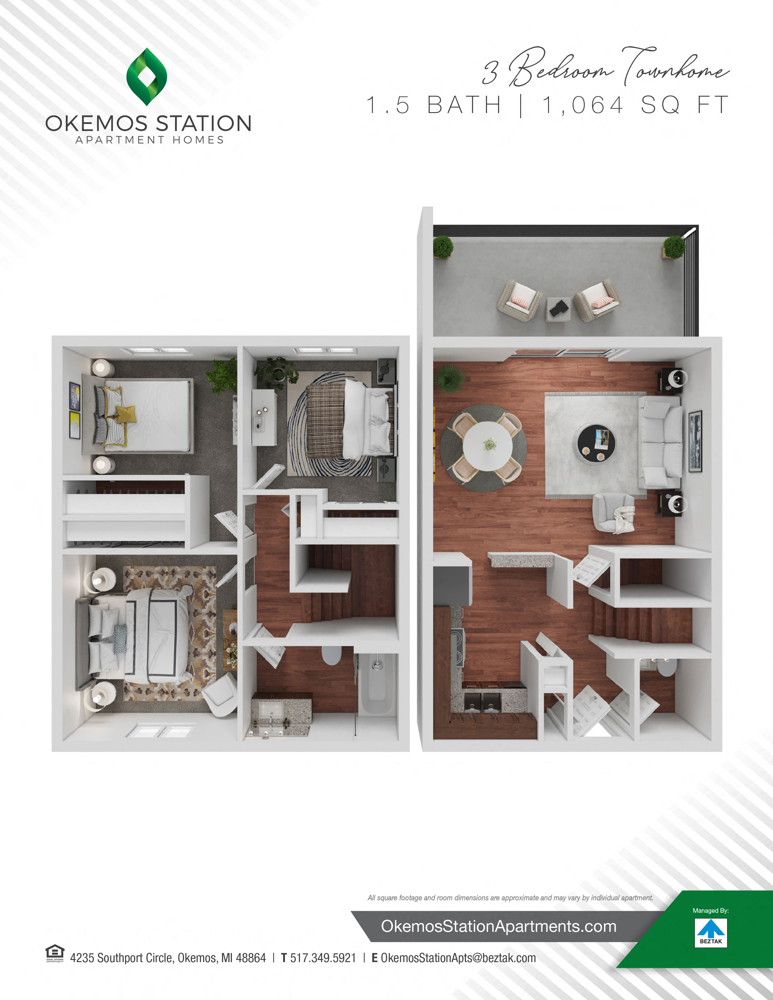 3 Bedroom Townhome