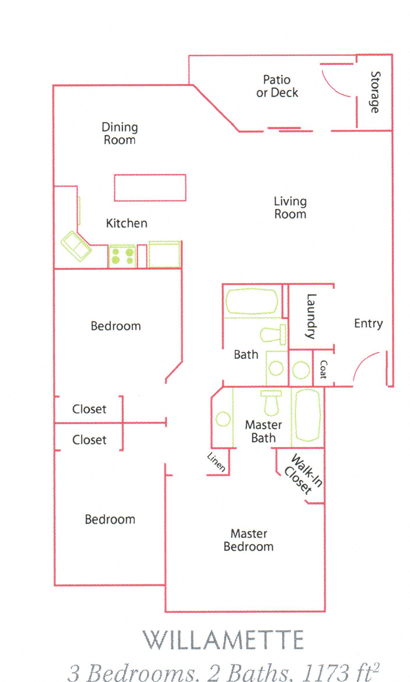 Willamette Park_ Salem OR_3 Bedroom_2 Bathroom_Willamette